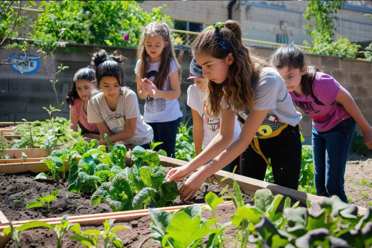Step into our vibrant farming corner, where the students can connect with nature and cultivate their green thumbs.